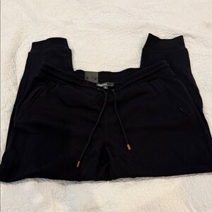 Men's Black Jogger Pants with Drawstring Waist